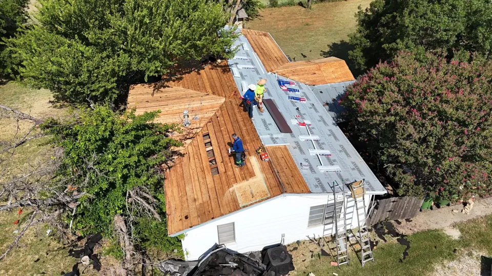 Roof decking after tear-off